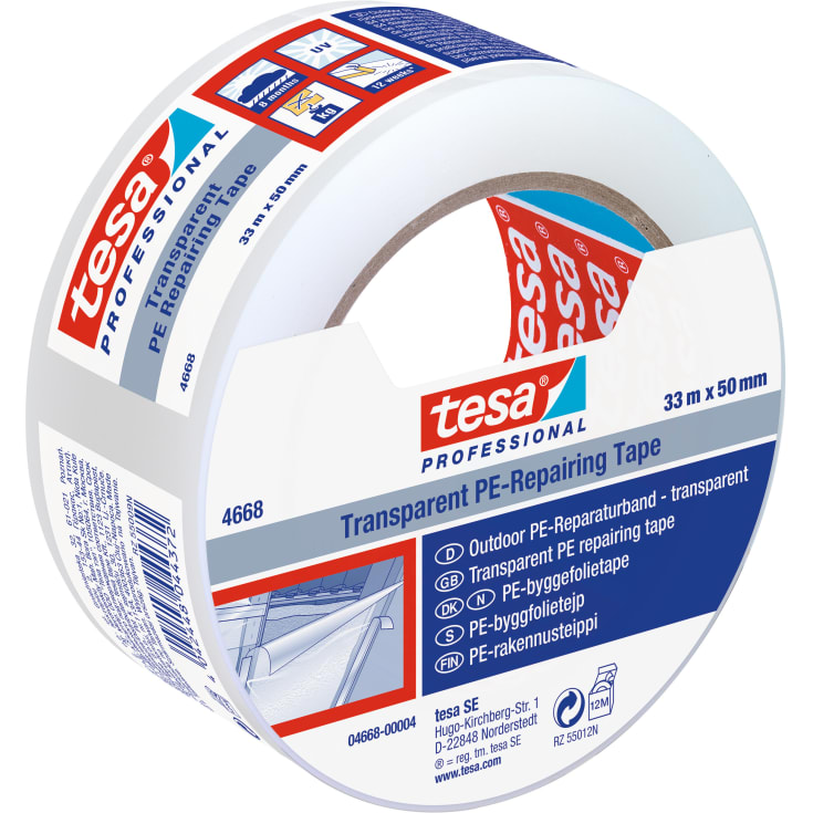 Tesa 4688 gaffatape, klar, 55 mm, 33 meter