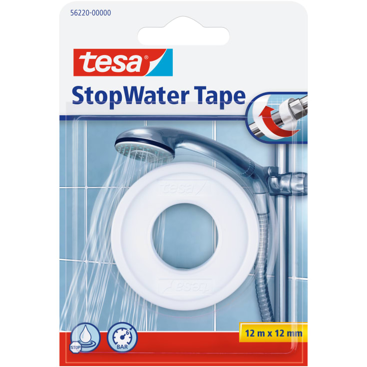 Tesa Stopwater gevindtape 12 mm, 12 meter