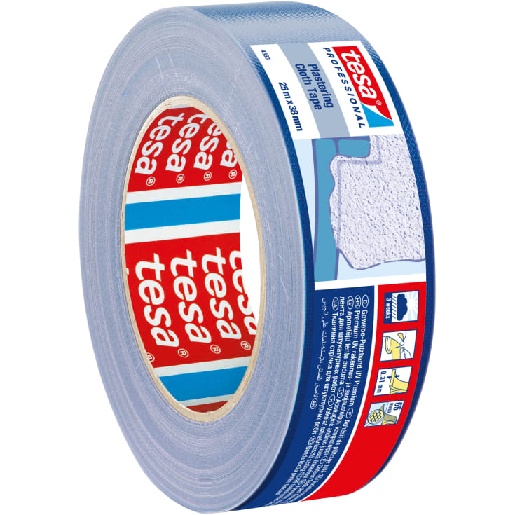 Tesa 4363 canvasband, blå, 38 mm, 25 meter