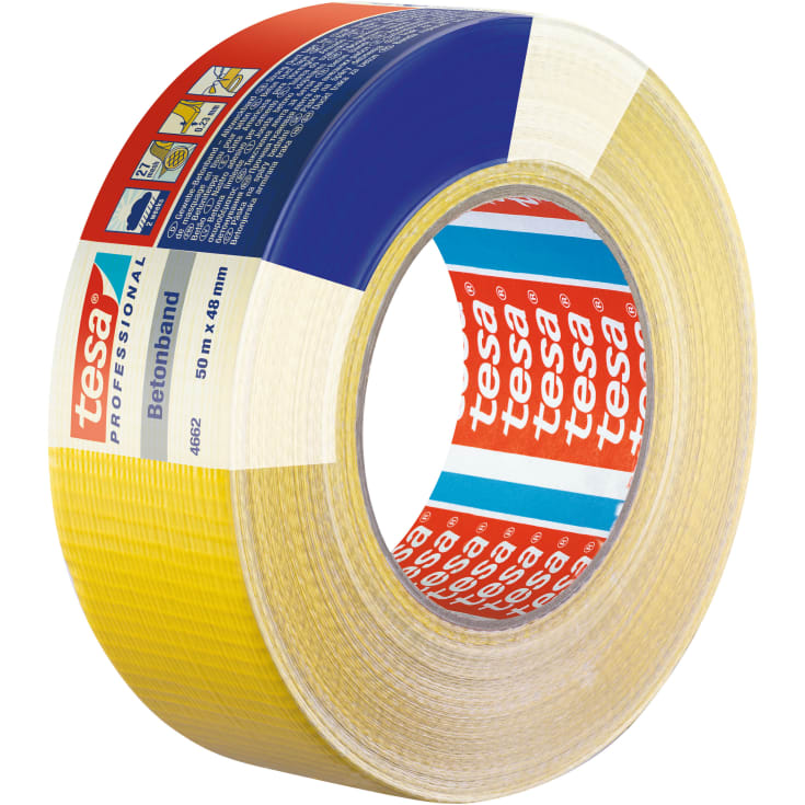 Tesa 4662 gaffatape, gul, 48 mm, 50 meter