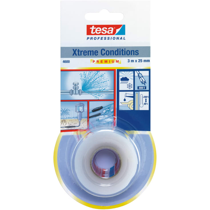 tesa selvvulkaniserende tape 4600 25 mm x 3 m, klar