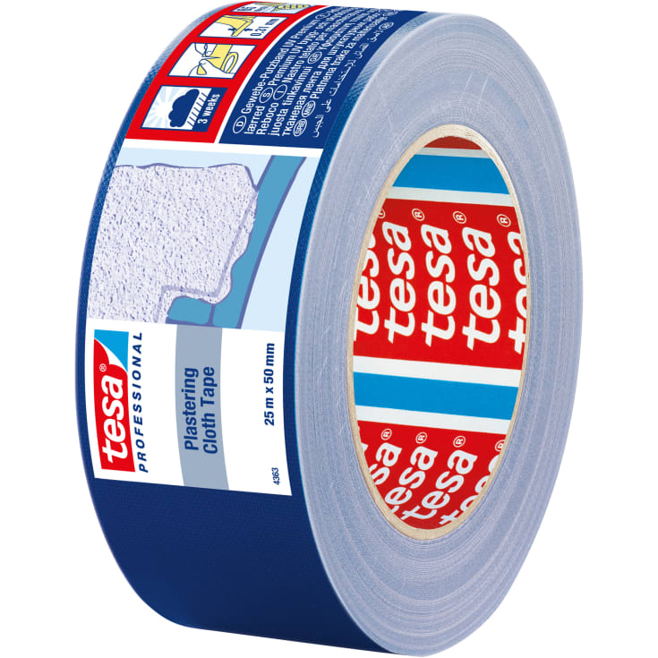 Tesa 4363 lærredstape, blå, 50 mm, 25 meter