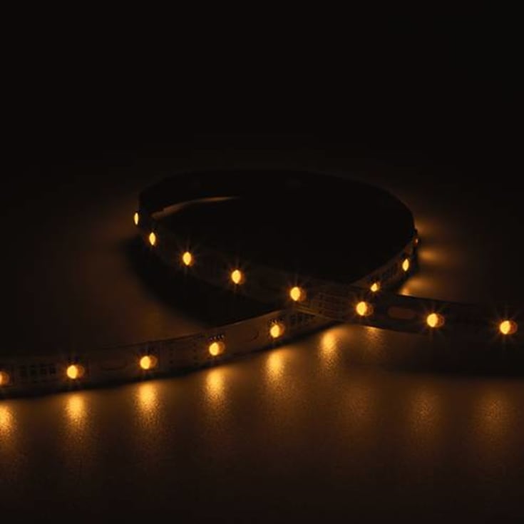 Ansell Z-cell LED strip, farvet + hvidt lys, 2700K, 50 meter