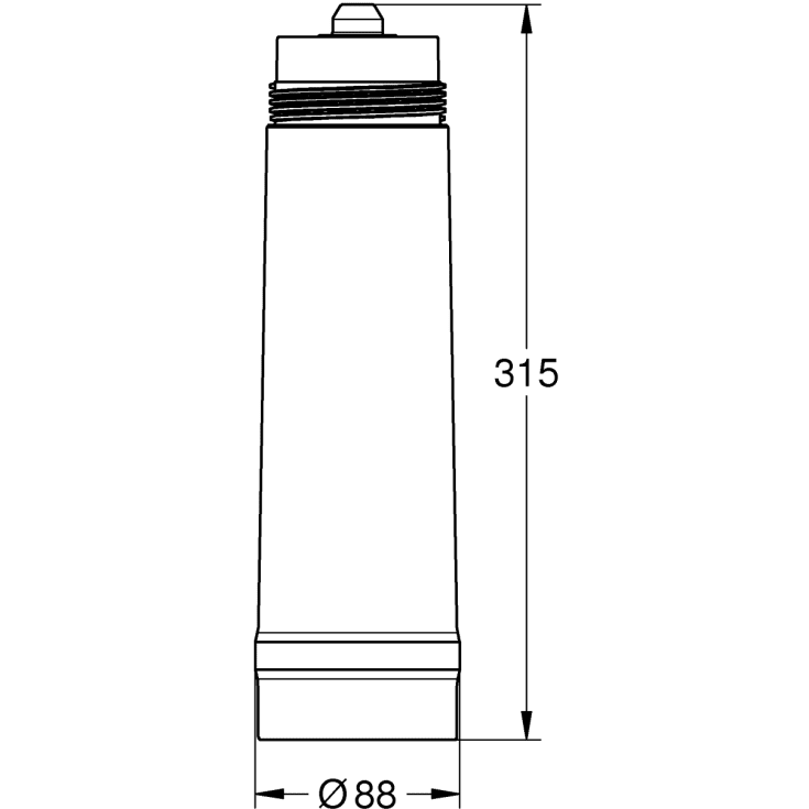 Grohe Blue/Red filter, Storlek: M, kapacitet: 1500 l