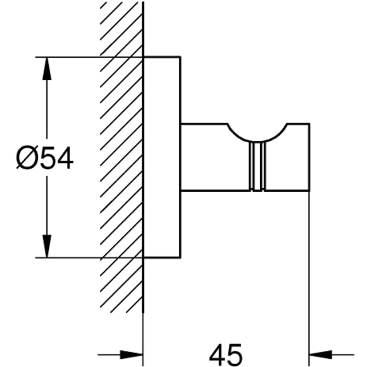Grohe Essentials håndkleknagg, børstet sort krom