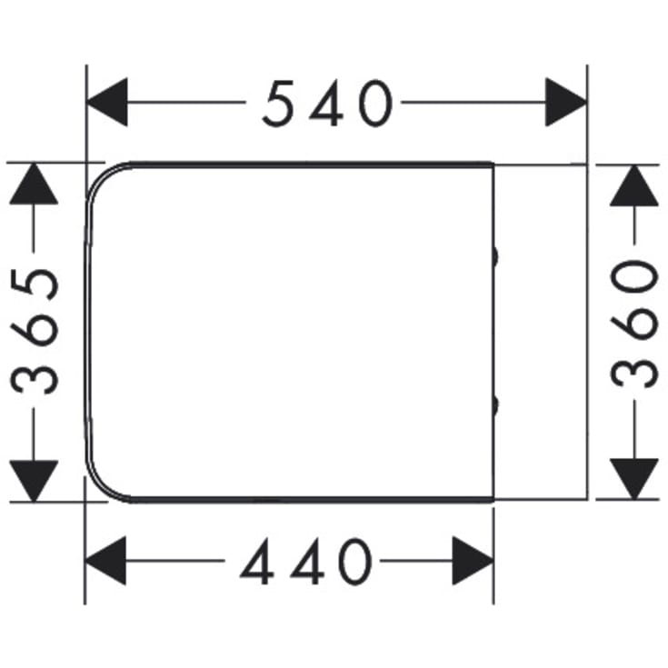Hansgrohe EluPura Original Q 540 væghængt toilet, uden skyllekant, hvid
