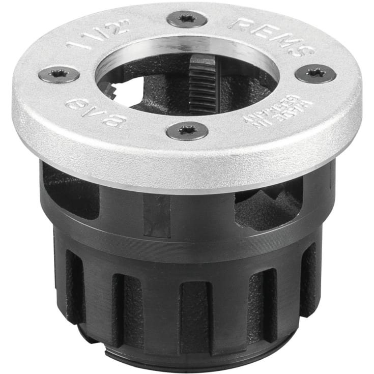 REMS lynudskifteligt skærehoved R 1.1/2", rørgevind til højre