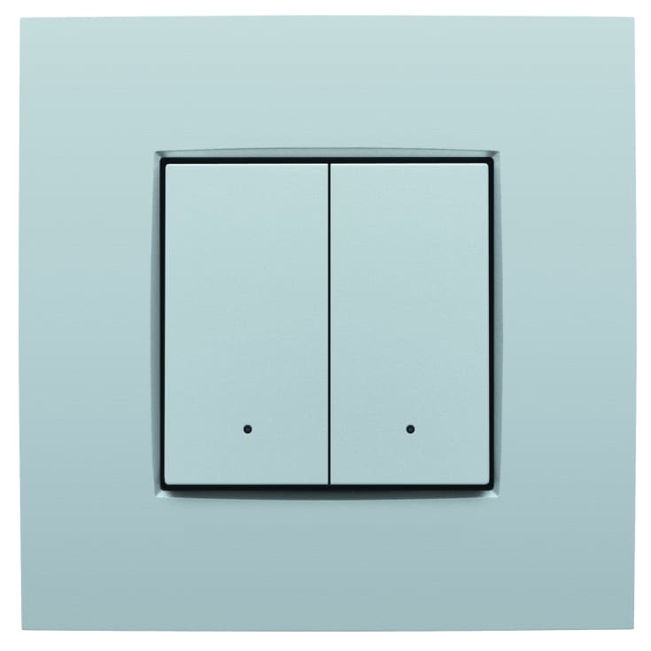 2-tryk med LED og komfort sensorer til NHC, sølv