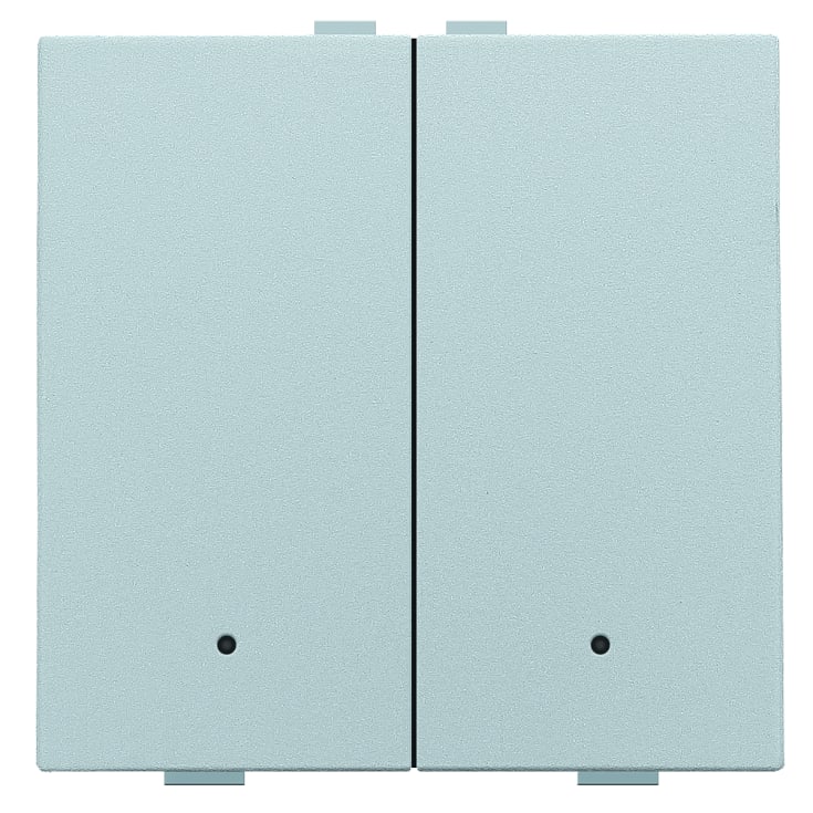 2-tryk med LED og komfort sensorer til NHC, sølv