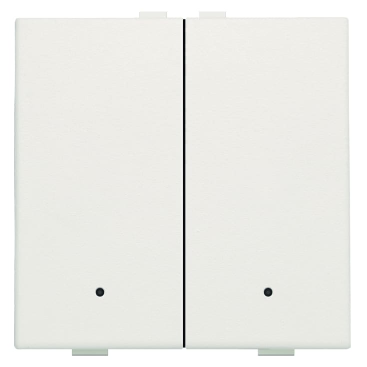 2-tryk med LED og komfort sensorer til NHC, hvid