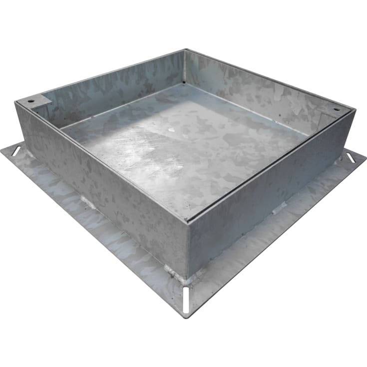 Jesmig 600 x 105-135 mm brønddæksel til integrerede fliser, 5 t