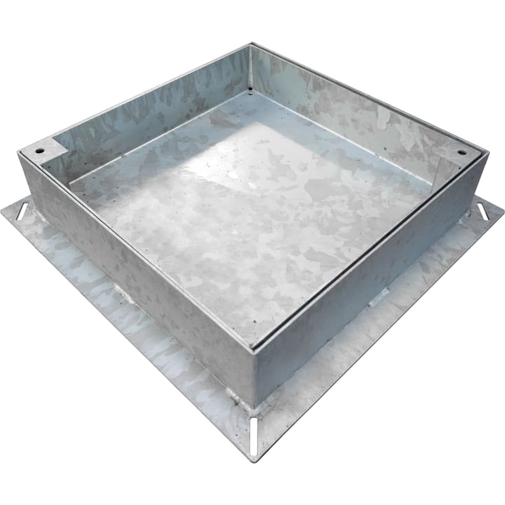 Jesmig 600 x 105-135 mm brønddæksel til integrerede fliser, 5 t