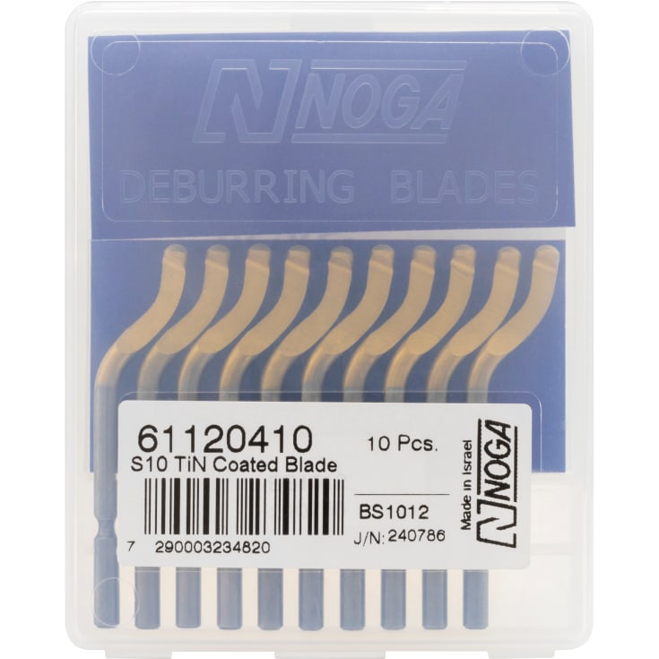 NOGA afgrater klinge BS1012 S10 HSS-TIN, 10 stk.