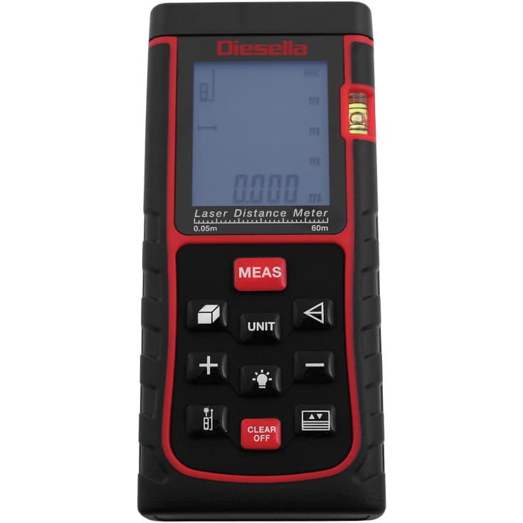 Laser afstandsmåler 0,05-60 m x 2,0 mm