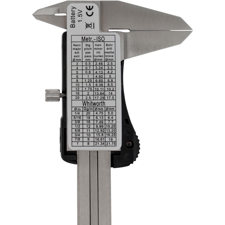 Skydelære digital 0-150 x 0,01 mm, kæbelængde 40 mm