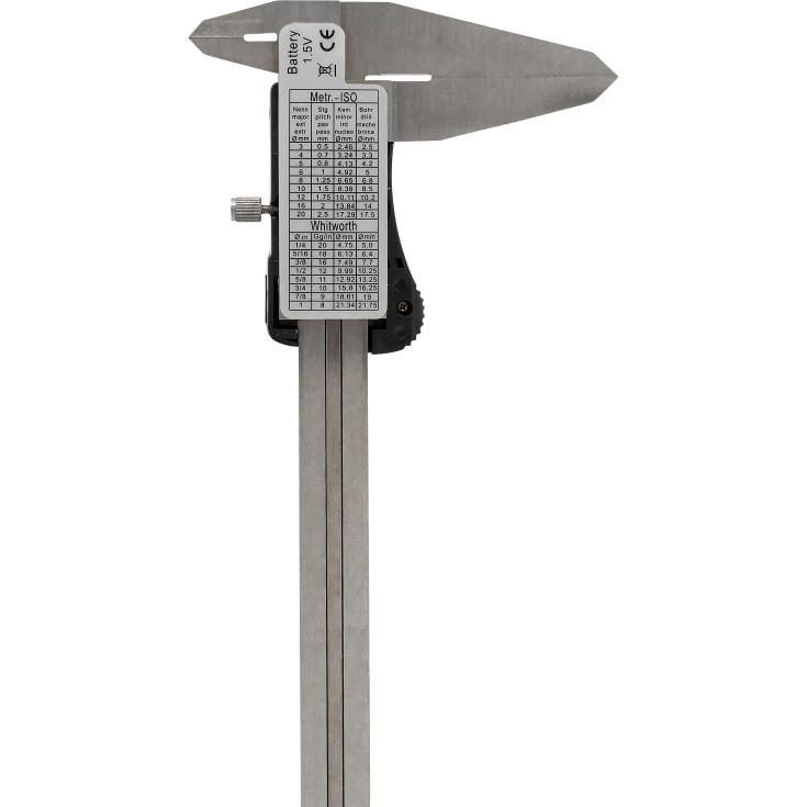 Skydelære digital 0-300 x 0,01 mm, kæbelængde 60 mm