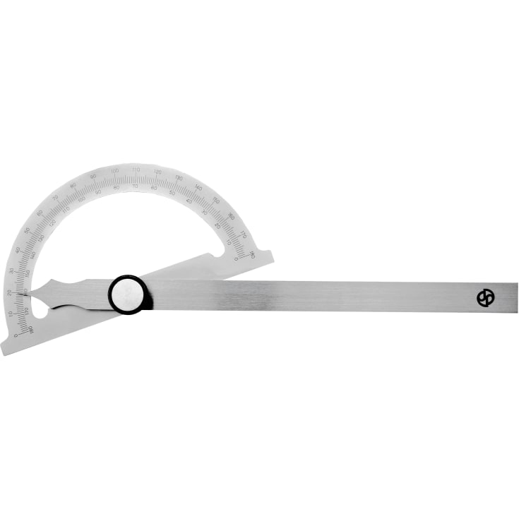 Gradmåler 150 x 200 mm, m/dobbelt lasergraveret skala