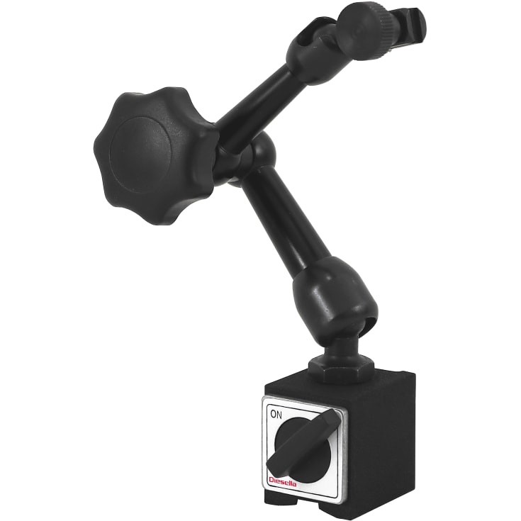 Magnet målestativ 30 kg, Mekanisk L= 155 mm, On/off magnet