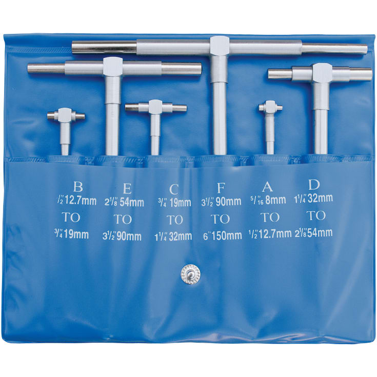 Teleskoplærer sæt 8-150 mm, 6 stk.