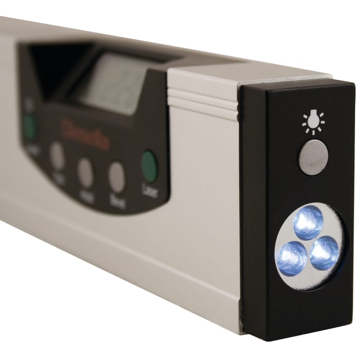 Vaterpas digital 150 mm /0,05° med laser- og LED lys