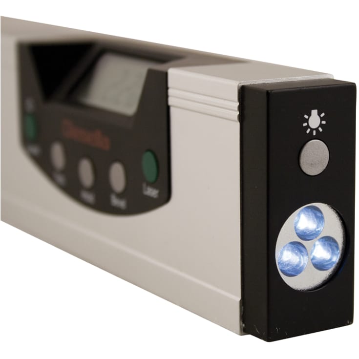 Vaterpas digital 400 mm /0,05° med laser- og LED lys