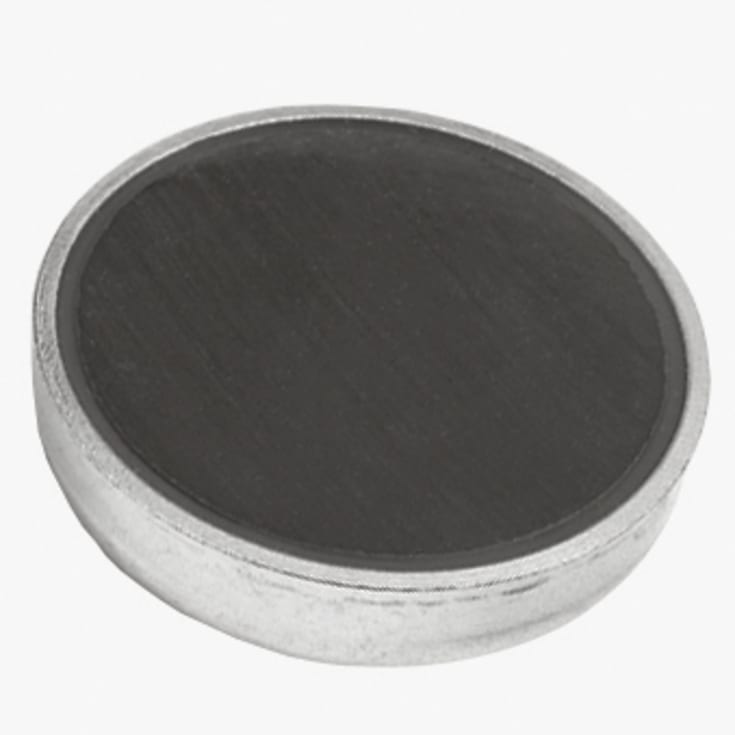 Ferrit pottemagnet Ø40 x 8 mm, M5 gevindbøsning