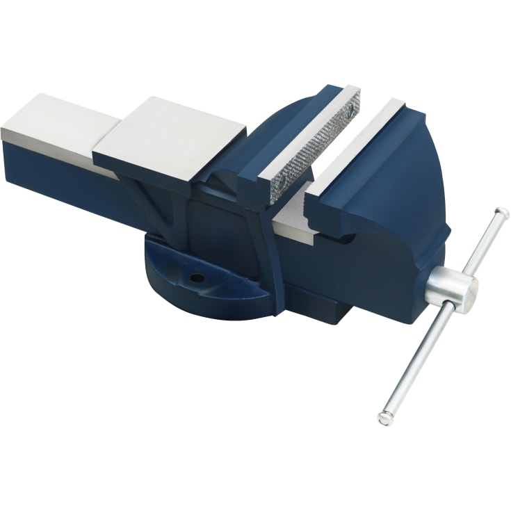 Bænkskruestik i støbt stål, med 125 mm kæbevidde