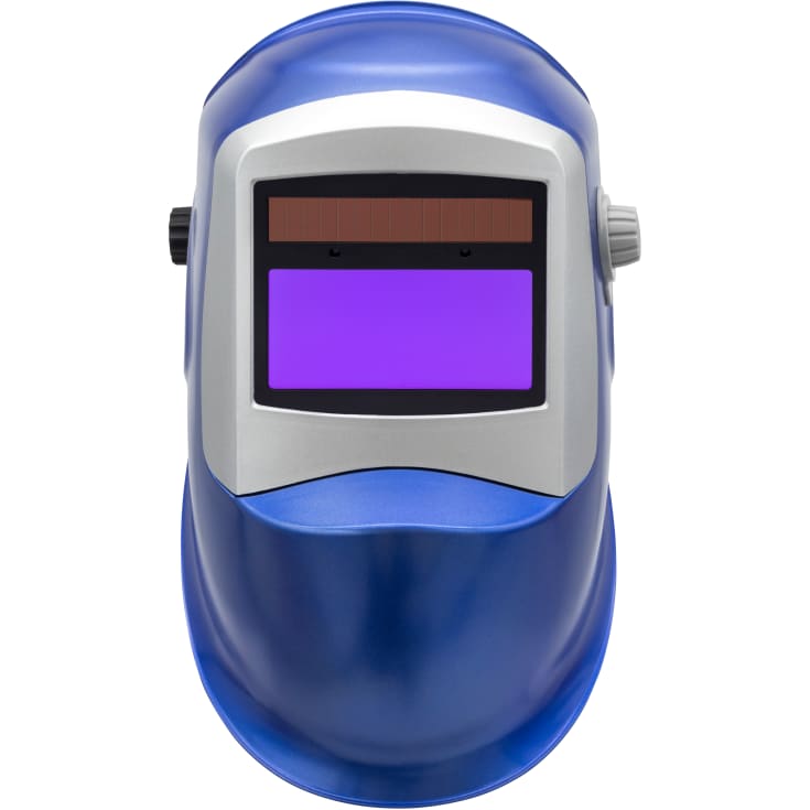 WLDPRO svejsehjelm fuldautomatisk, blå med sølvramme