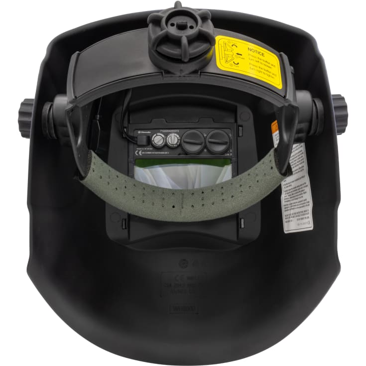 WLDPRO svejsehjelm fuldautomatisk, blå med sølvramme