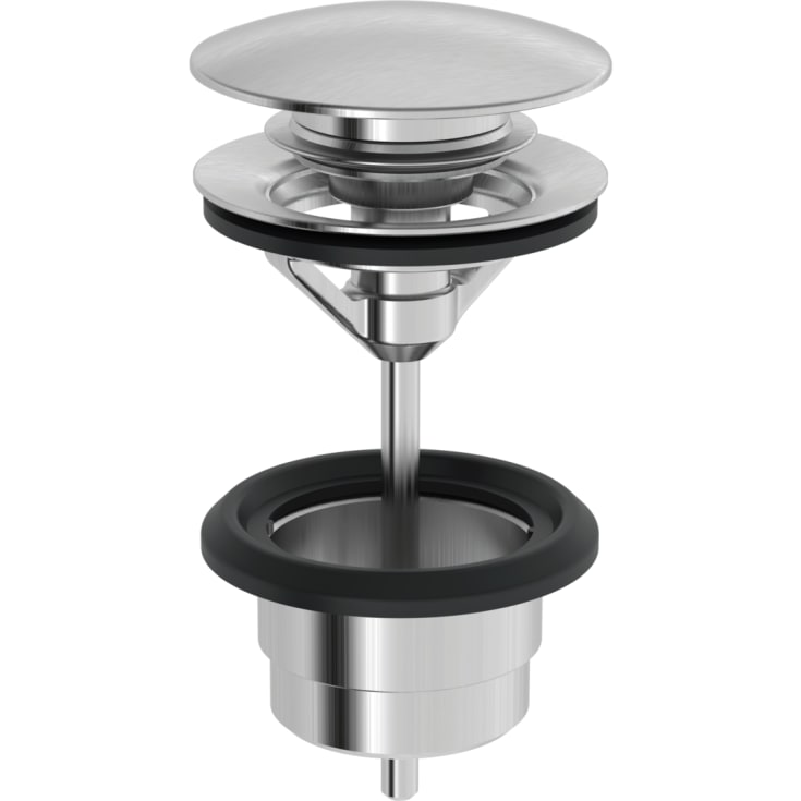 Oras bundventil, push-up, stål