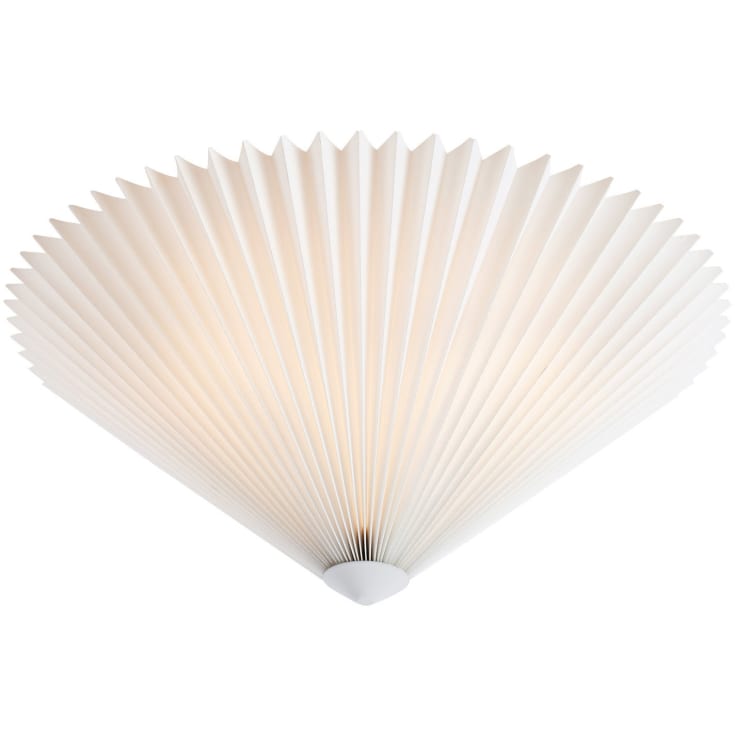 Markslöjd Plisado loftlampe, hvid, Ø50 cm