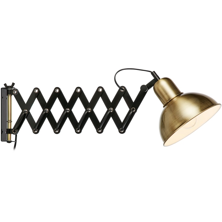 Markslöjd Riggs vegglampe, antikk messing