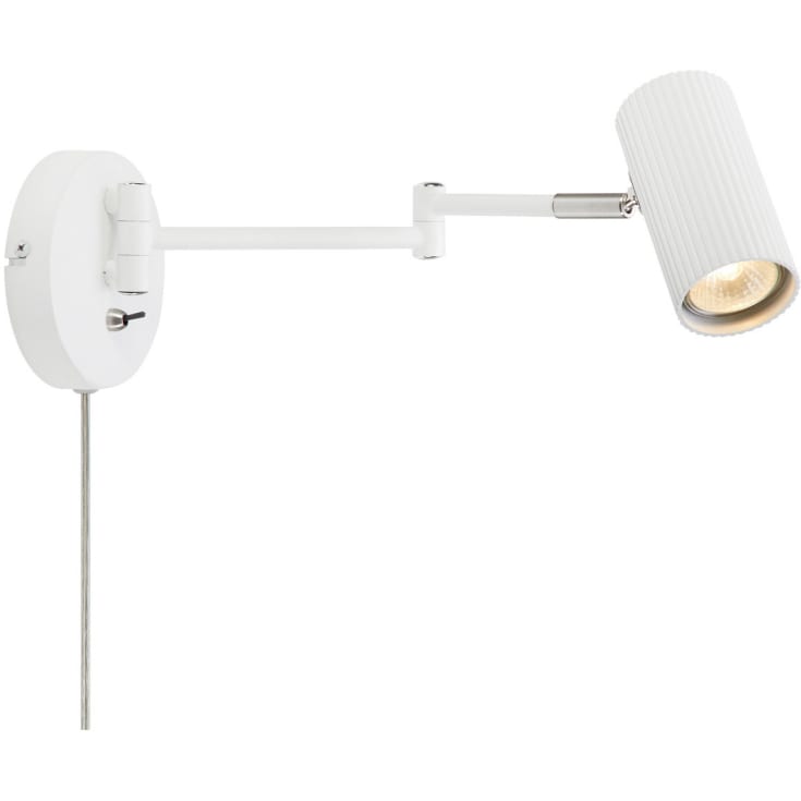 Markslöjd Costilla vegglampe med svingarm, hvit