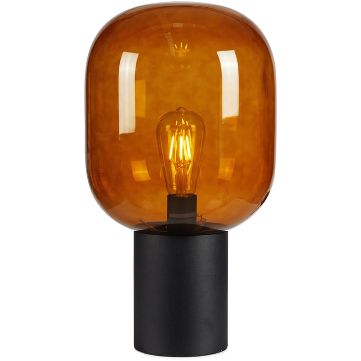 BROOKLYN Bord 1L 44cm sort/brun