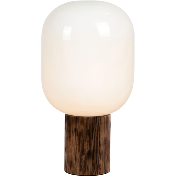 Markslöjd Skene bordlampe, tre/hvit