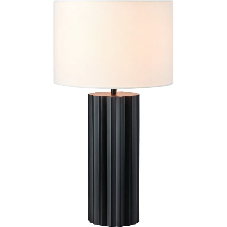 HASHIRA Bord 1L sort/råhvid