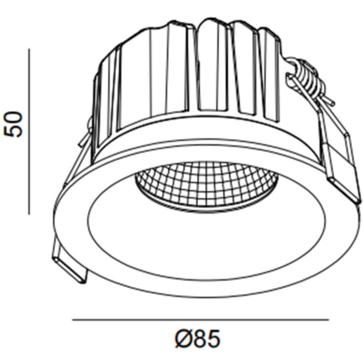 Downlight SLC Onepro soft 12W 4000K hvid
