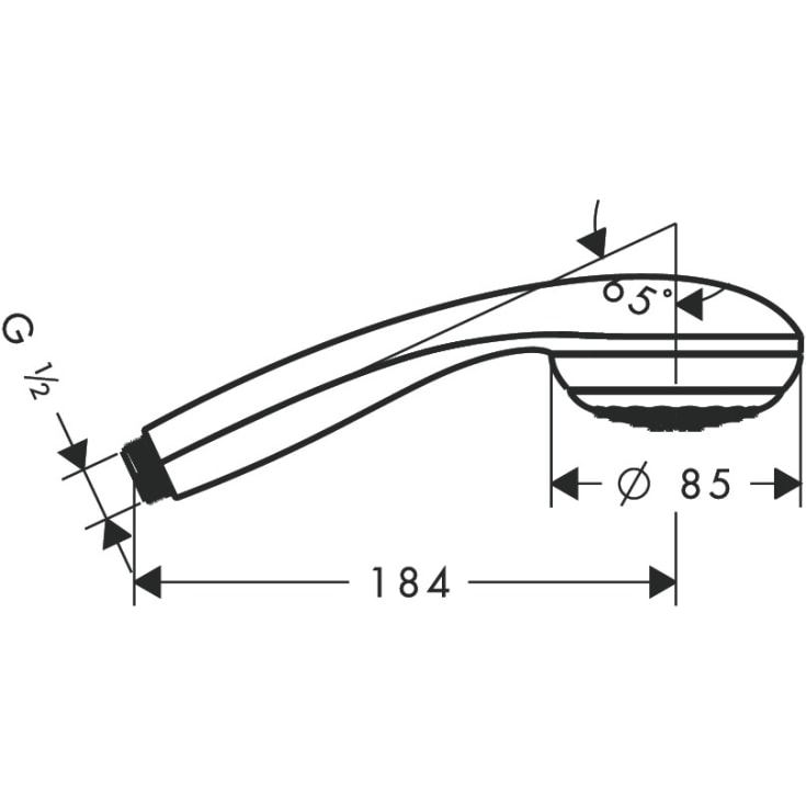 Hansgrohe Crometta 85 hånddusj, krom