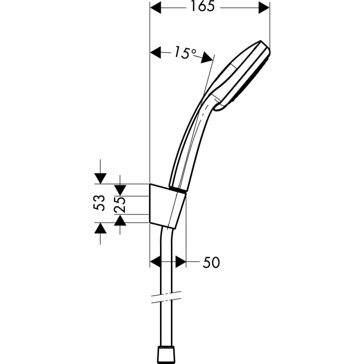 Hansgrohe Croma 100 duschset, krom
