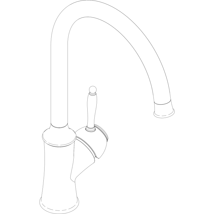 Damixa Tradition kjøkkenarmatur, kobber