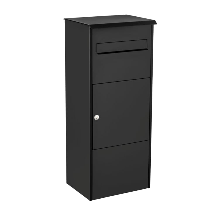 MEFA postkasse oak 480 m/lås, sort, 1010 x 421 x 344 mm
