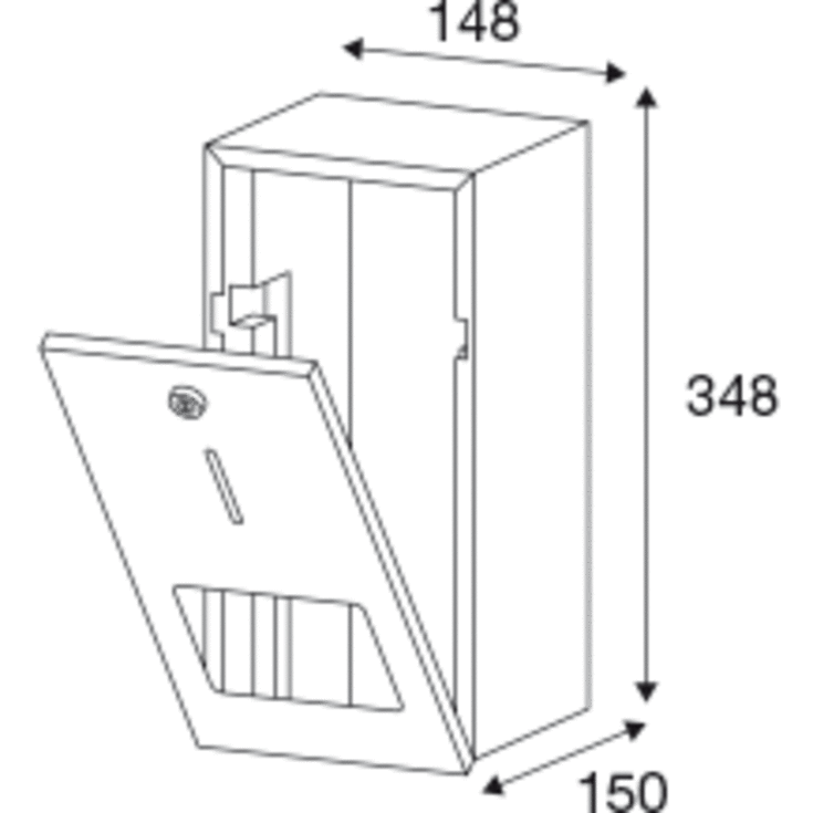 Pressalit Public Premium toiletrulleholder, mat sort