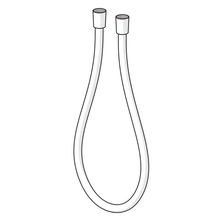 Oras dusjslange, 1,5 meter, krom