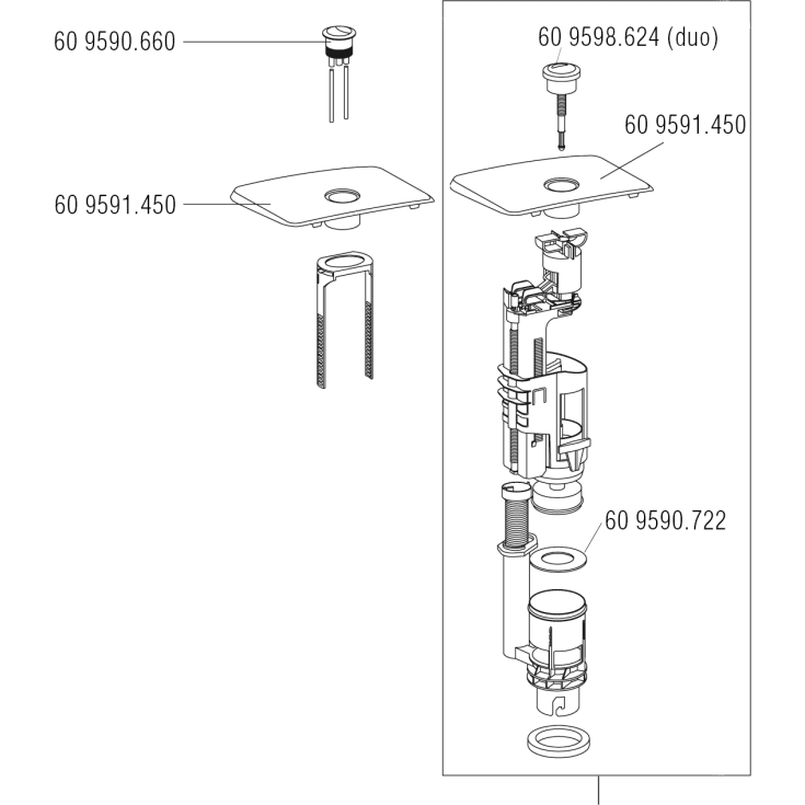 Gustavsberg Nordic U2/U1 cisternelåg, hvid