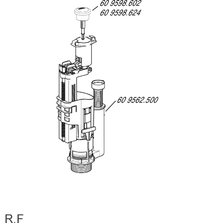 Gustavsberg T2 trykknap dobbelt skyl, krom