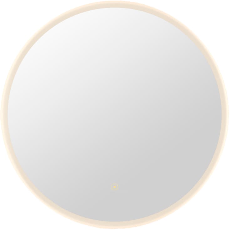 Loevschall Atlas spejl med lys, dæmpbar, Ø60 cm