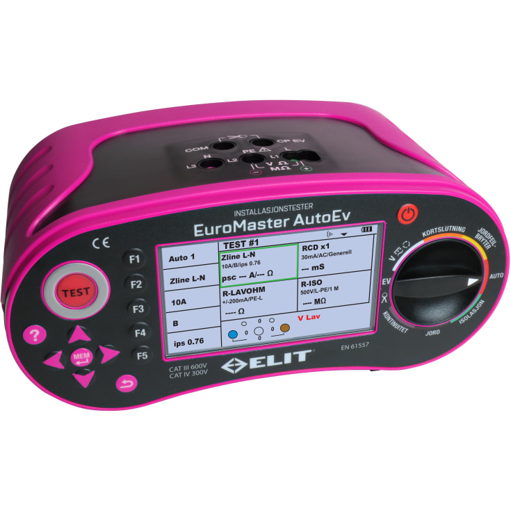 ELIT EuroMaster AutoEv installations- og ladestandertest, pink