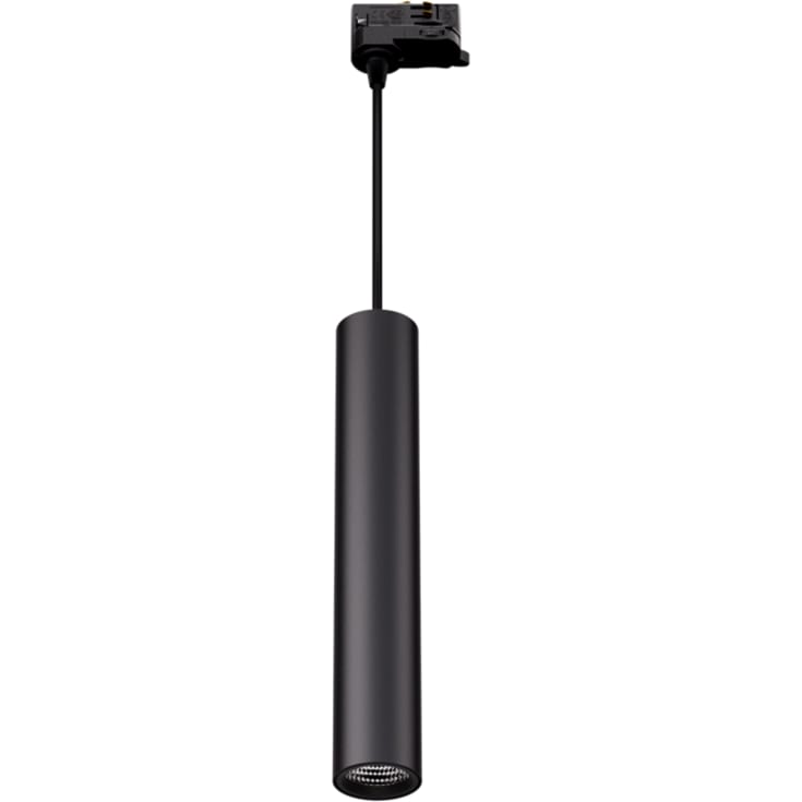grön:ID LED cylinder pendel 3-fas, svart 10W 4000K