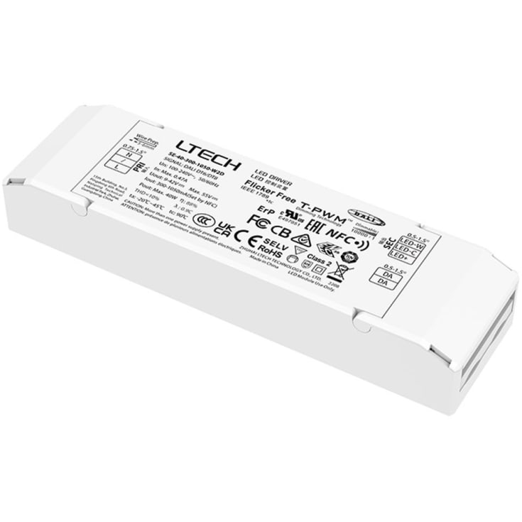 LTECH LED-drivrutin <40W (justerbar uteffekt; 2,7W-40W)