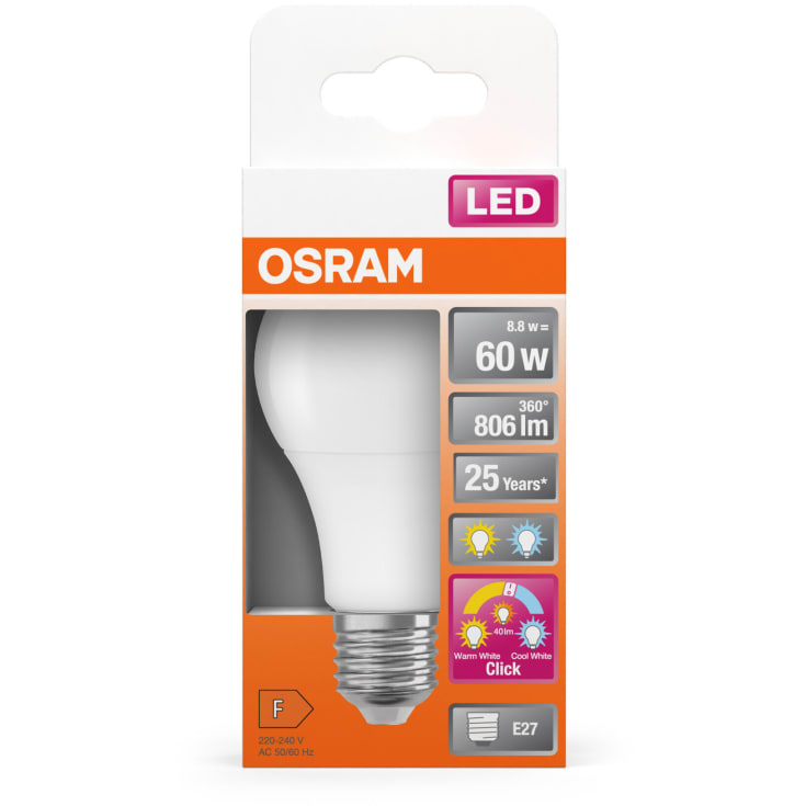 Osram Superstar Active & Relax E27 standardpære, 2700-4000K, 8,8W